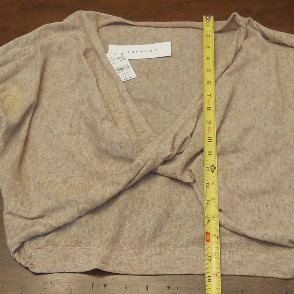 Topshop Knitted Twist-front Top - Picture 6 of 8